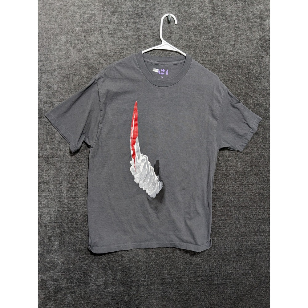 A24 Death of a Unicorn SXSW Promo T-Shirt Grey Large I Was Gored At SXSW Movie T